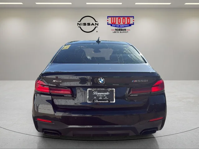 Used 2023 Black Sapphire Metallic BMW M550i xDrive image 3