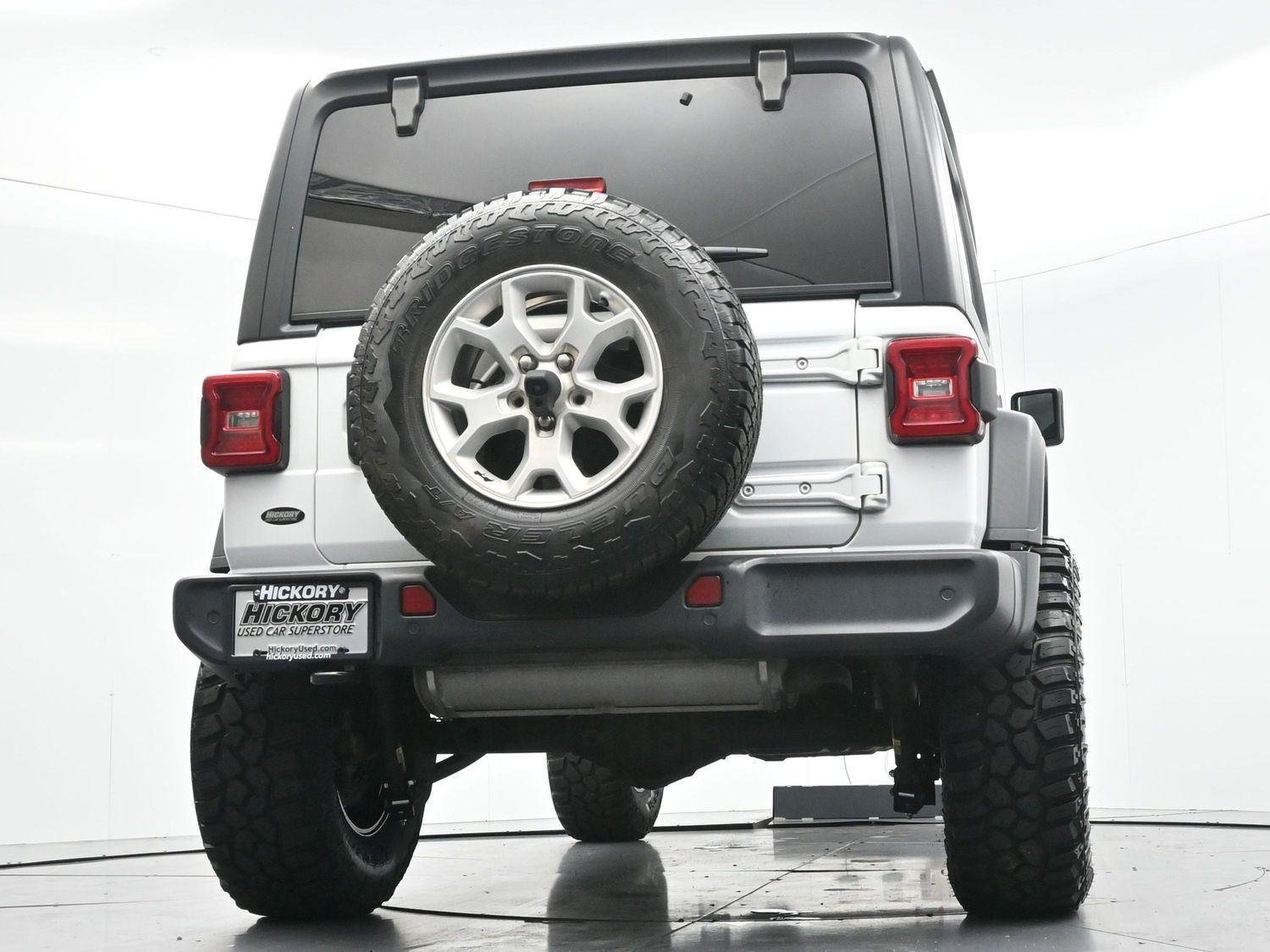 Used 2021 Bright White Clearcoat Jeep Unlimited Islander image 48