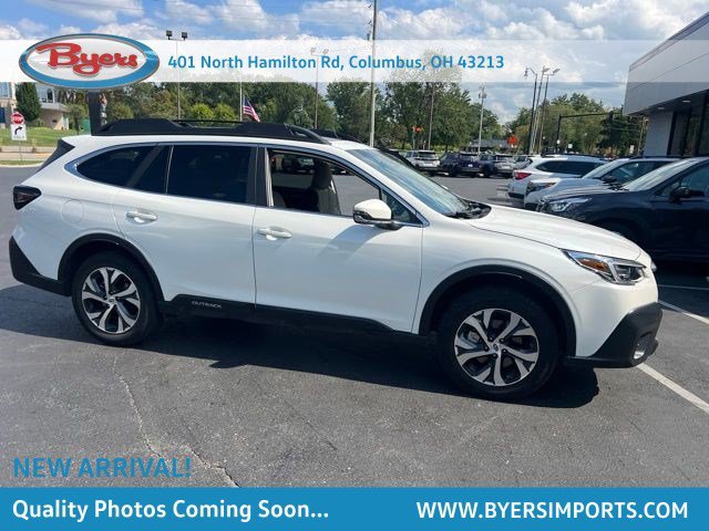 Used 2020 Crystal White Pearl Subaru Limited image 1