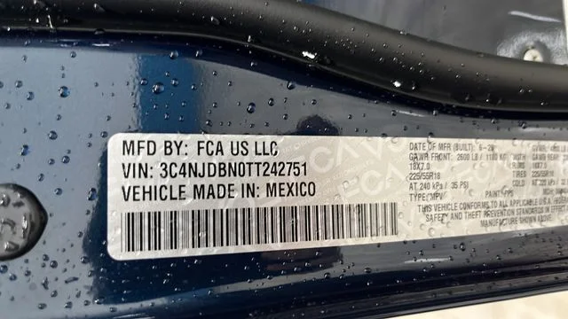 New 2026 Fathom Blue Pearl Coat Jeep Latitude image 35