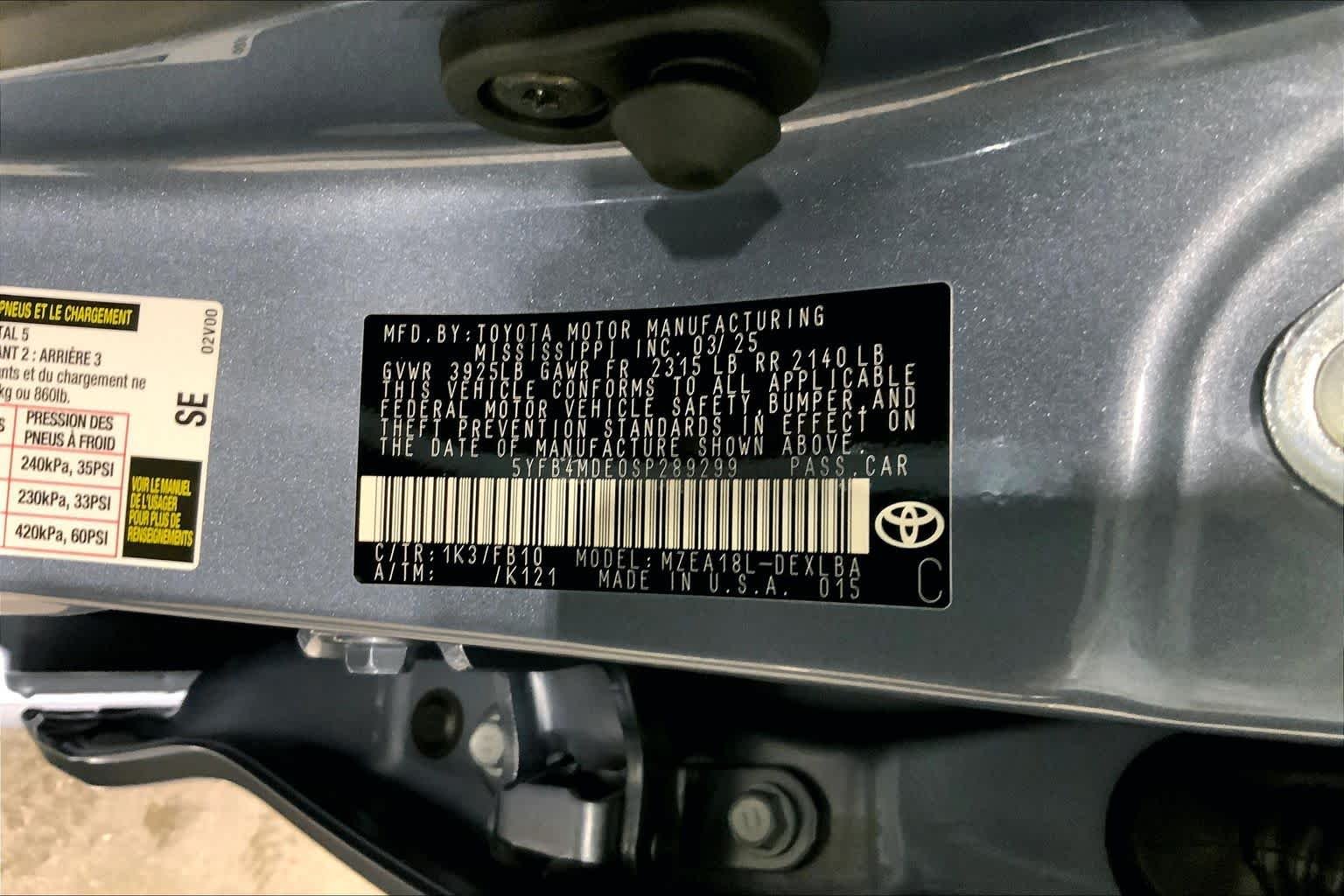 Used 2025 Celestite Toyota LE image 35