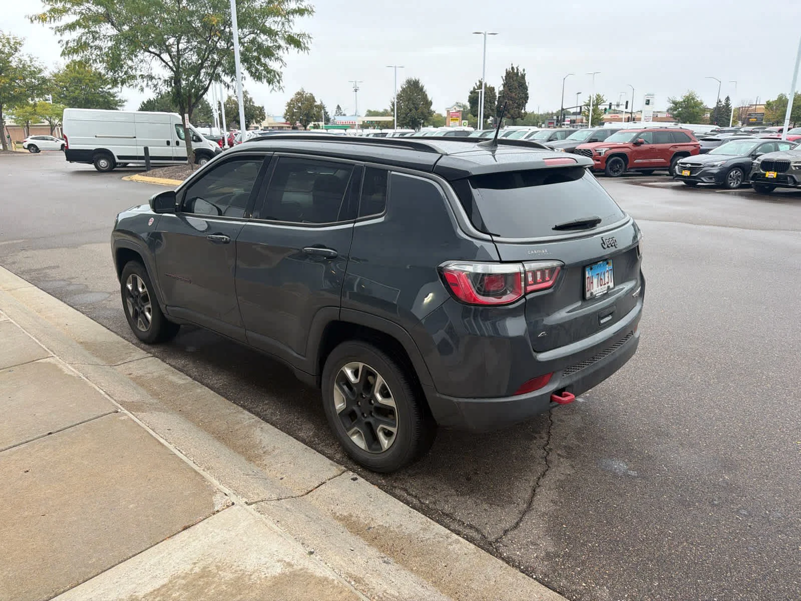 Used 2018 Jeep Compass Trailhawk with VIN 3C4NJDDBXJT129292 for sale in Brooklyn Park, MN