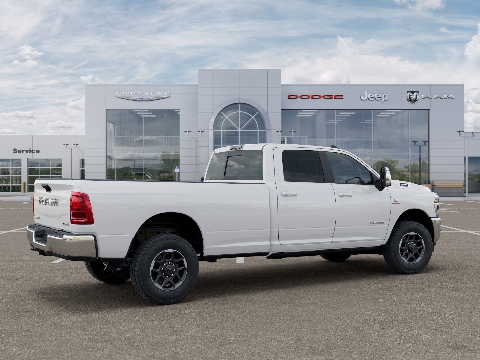 New 2026 Bright White Clear-Coat Exterior Paint RAM Laramie image 31