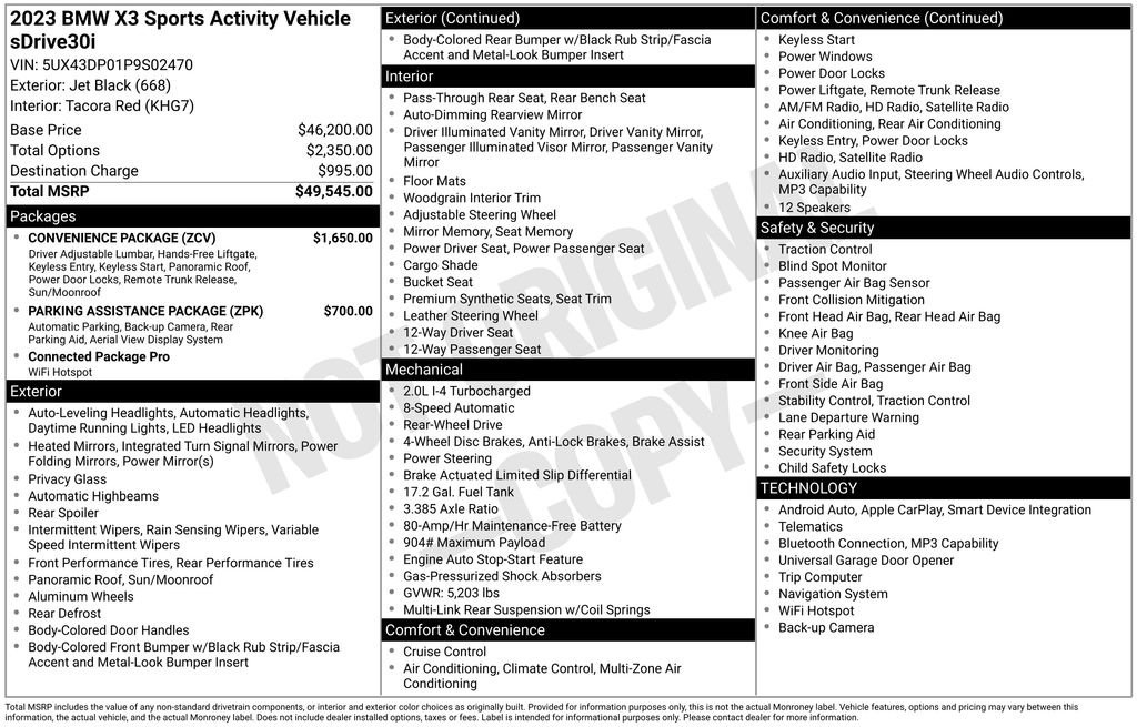 Certified Used 2023 Black BMW sDrive30i image 2