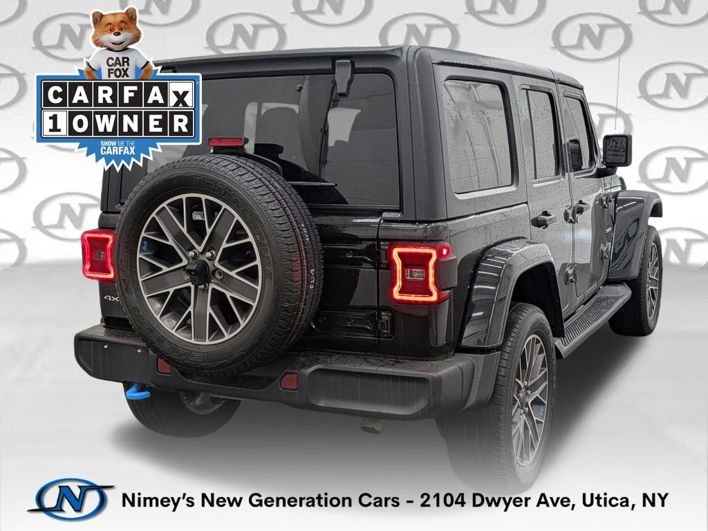 Used 2023 Black Jeep Sahara 4xe image 2