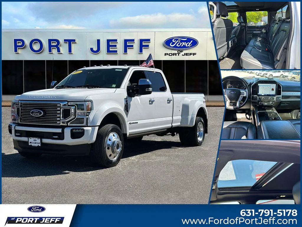 Used 2022 Star White Metallic Tri-Coat Ford Platinum image 1