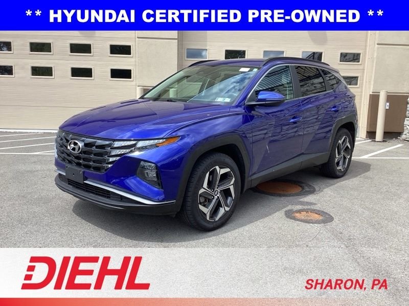 Certified Used 2022 Blue Hyundai SEL image 3