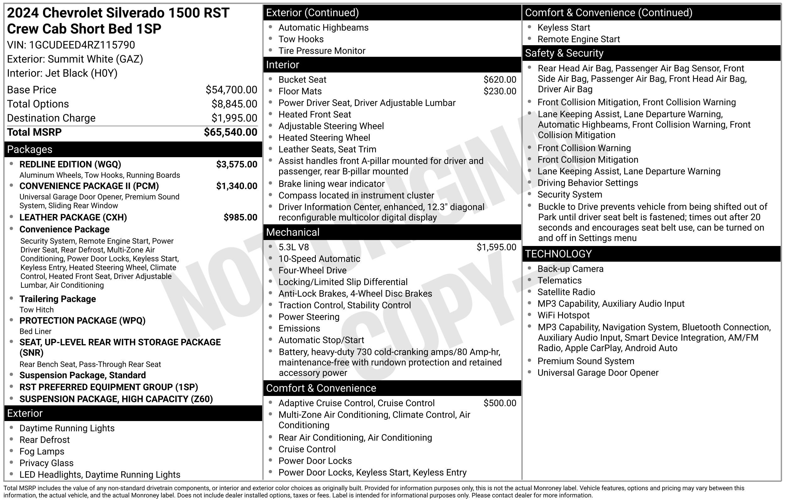 Used 2024 Summit White Chevrolet RST image 41