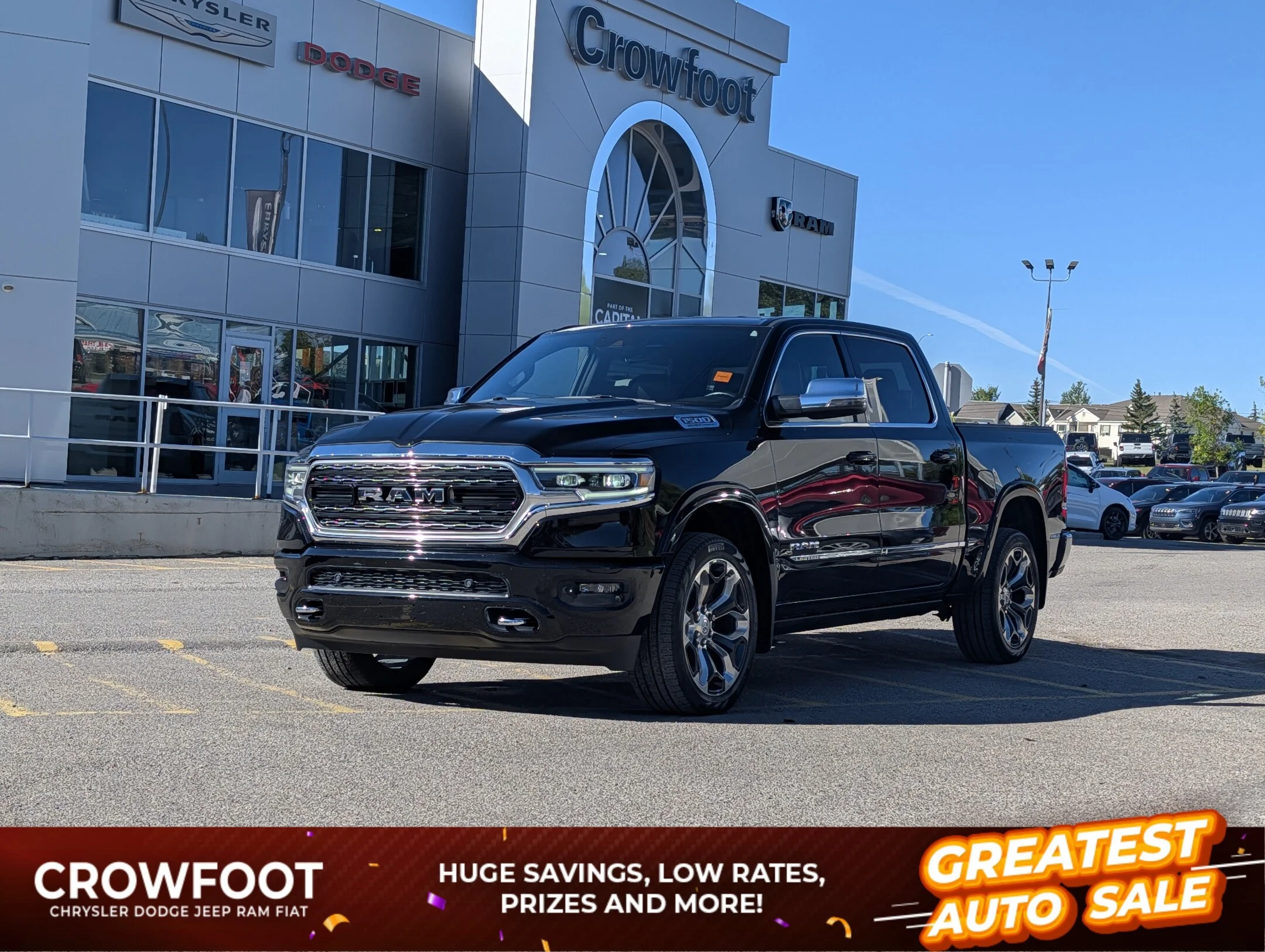 Used 2023 Black RAM Limited - - 4x4 - 14.4 Uconnect NAV - Premium Leather & More image 1