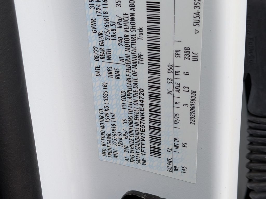 Used 2022 White Ford Lariat image 23