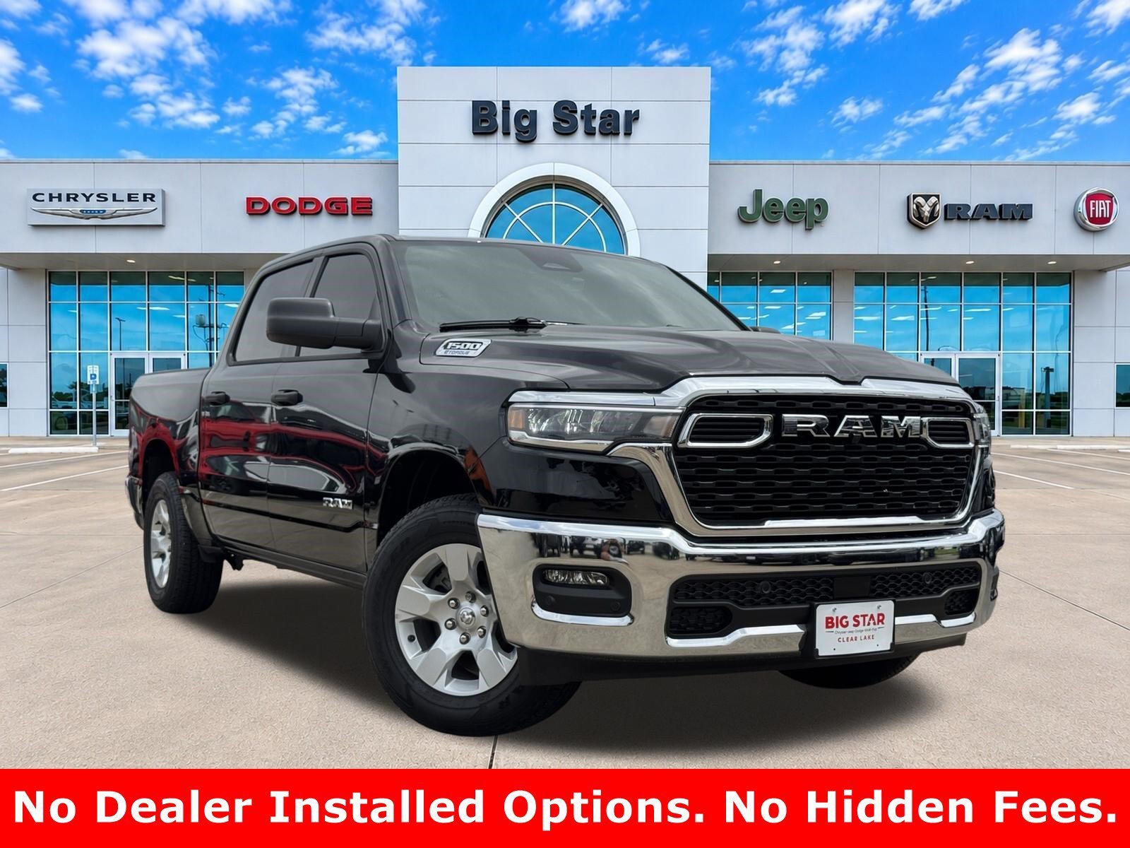 New 2026 Diamond Black Crystal Pearl-Coat Exterior Paint RAM Lone Star image 1