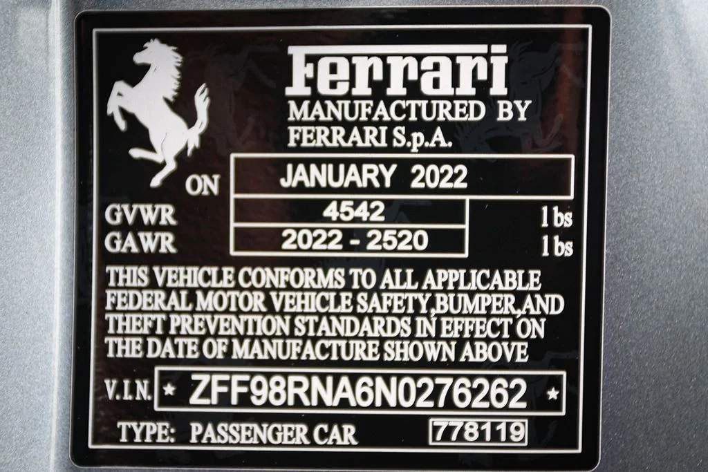 Certified Used 2022 Grigio Titanio Metall Ferrari Base image 54