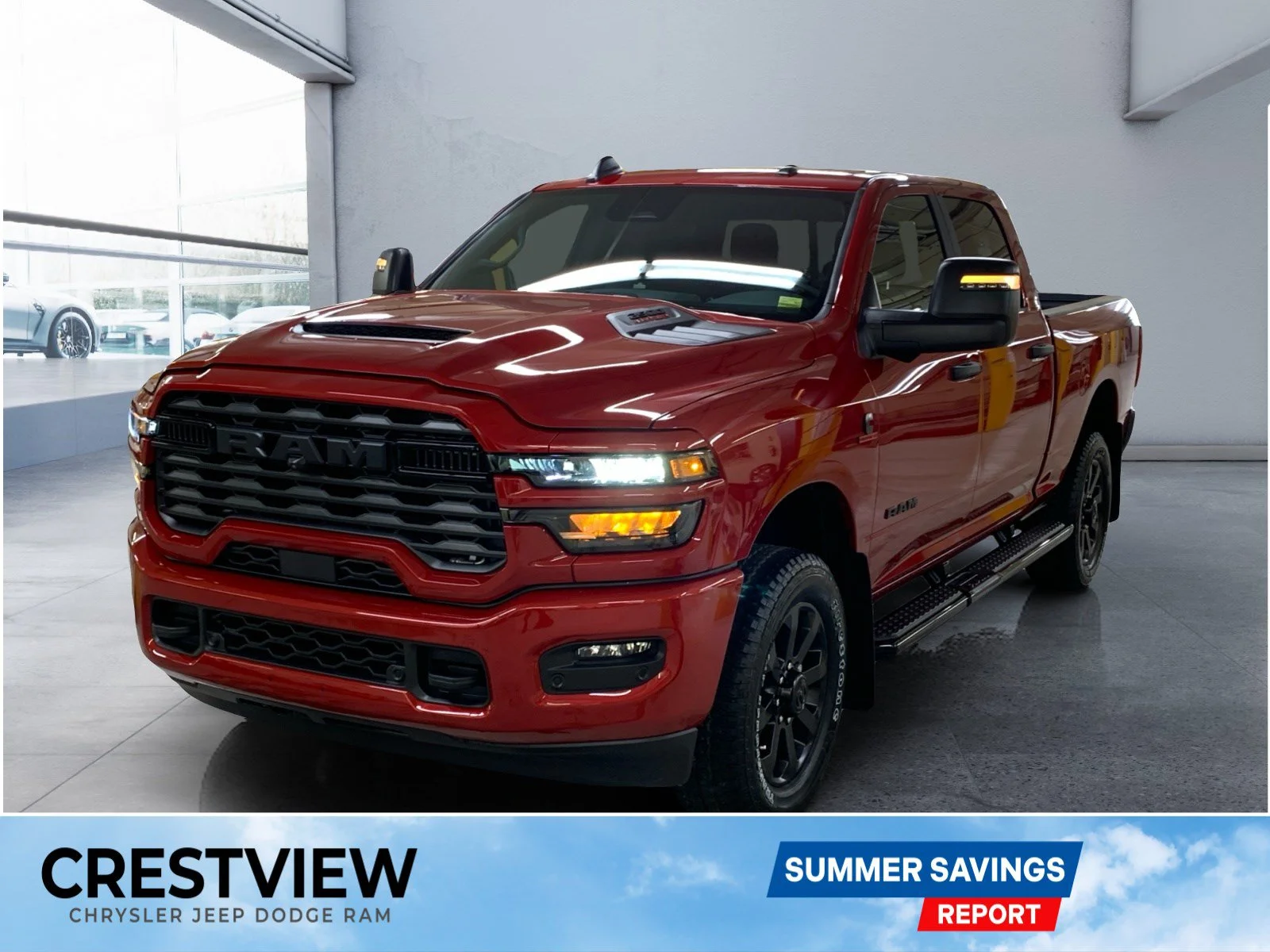 New 2026 MOLTEN RED PEARL Ram Big Horn image 1