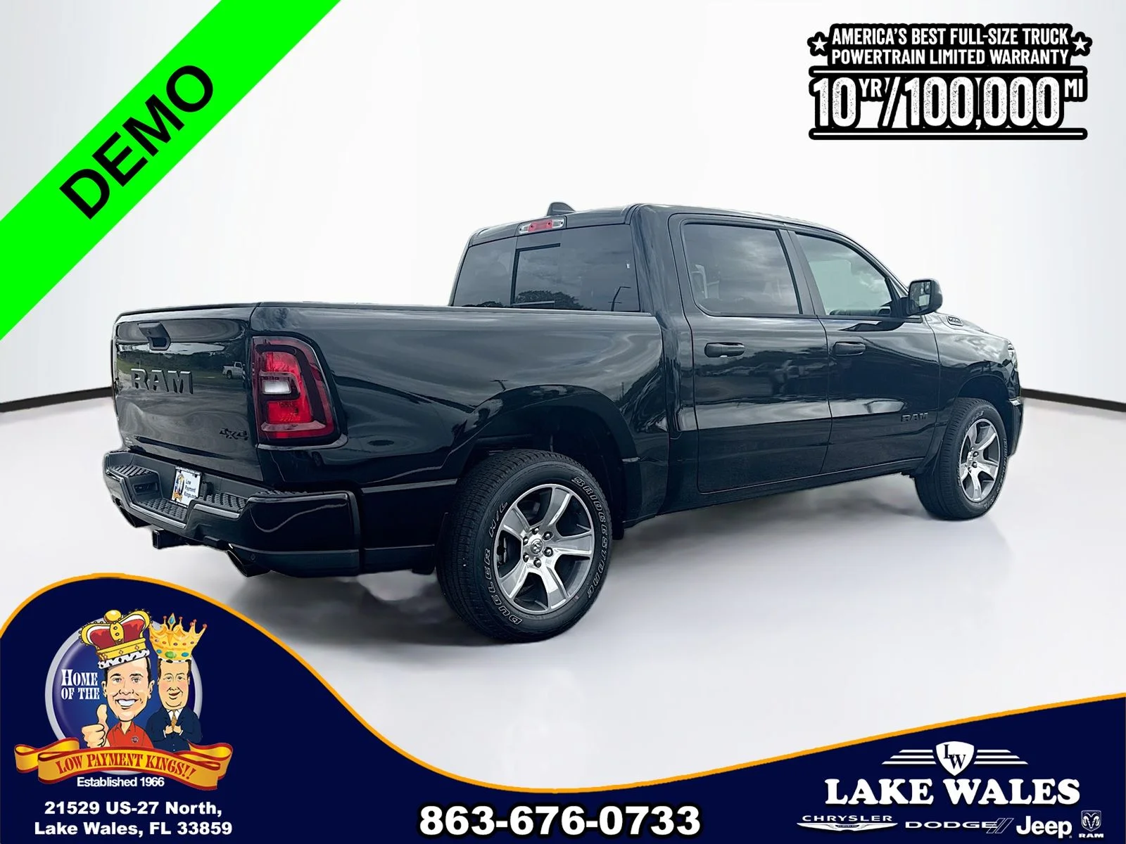 New 2026 Diamond Black Crystal Pearl-Coat Exterior Paint RAM  image 6