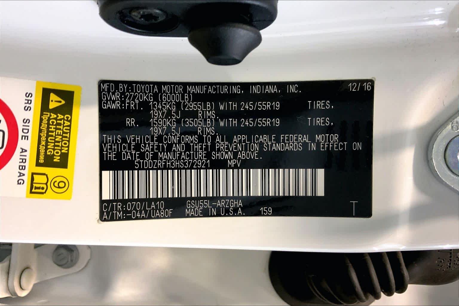 Used 2017 Blizzard Pearl Toyota Limited Platinum image 36