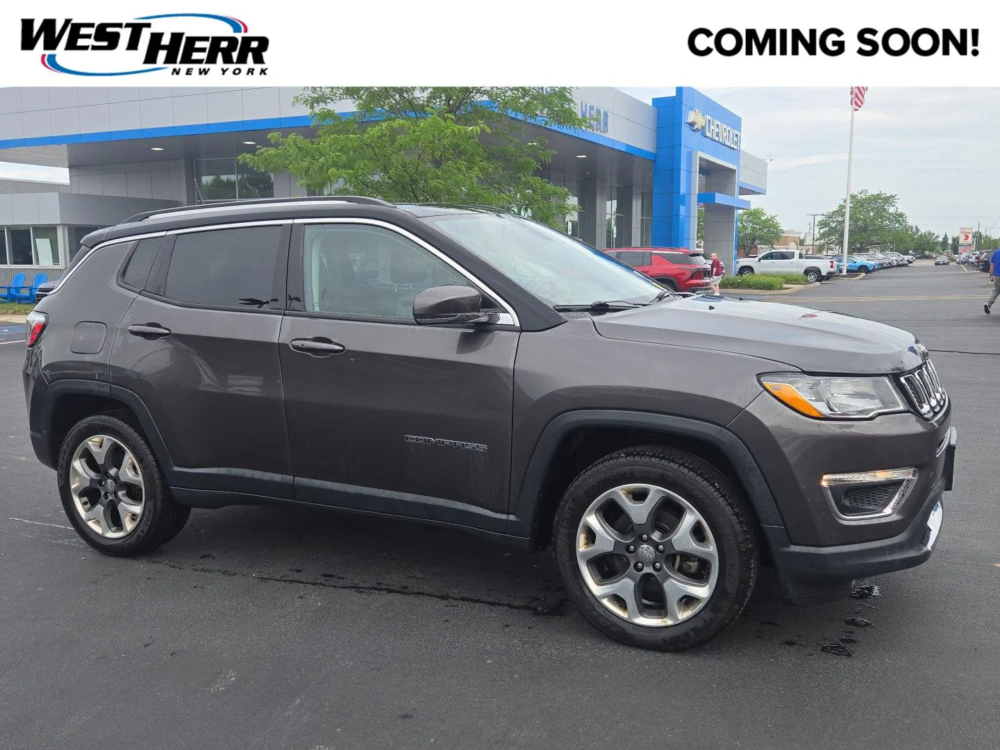 Used 2019 Granite Crystal Metallic Clearcoat Jeep Limited image 1