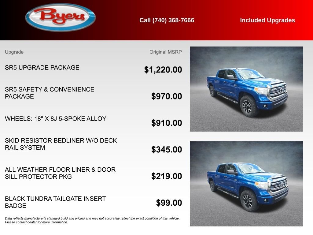 Used 2017 Blazing Blue Toyota SR5 image 5