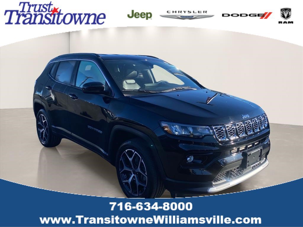 Certified Used 2025 Diamond Black Crystal Pearlcoat Jeep Limited image 1