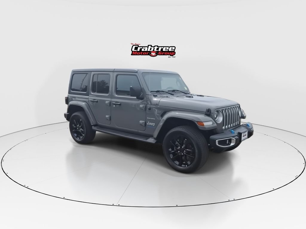 Used 2023 Gray Jeep Sahara 4xe image 2