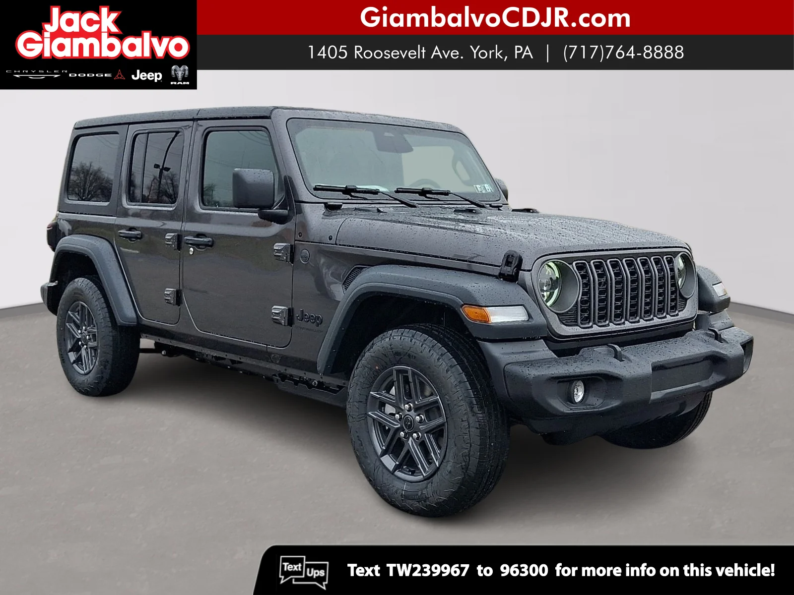 New 2026 Granite Crystal Metallic Clear-Coat Exterior Paint Jeep Sport S image 1