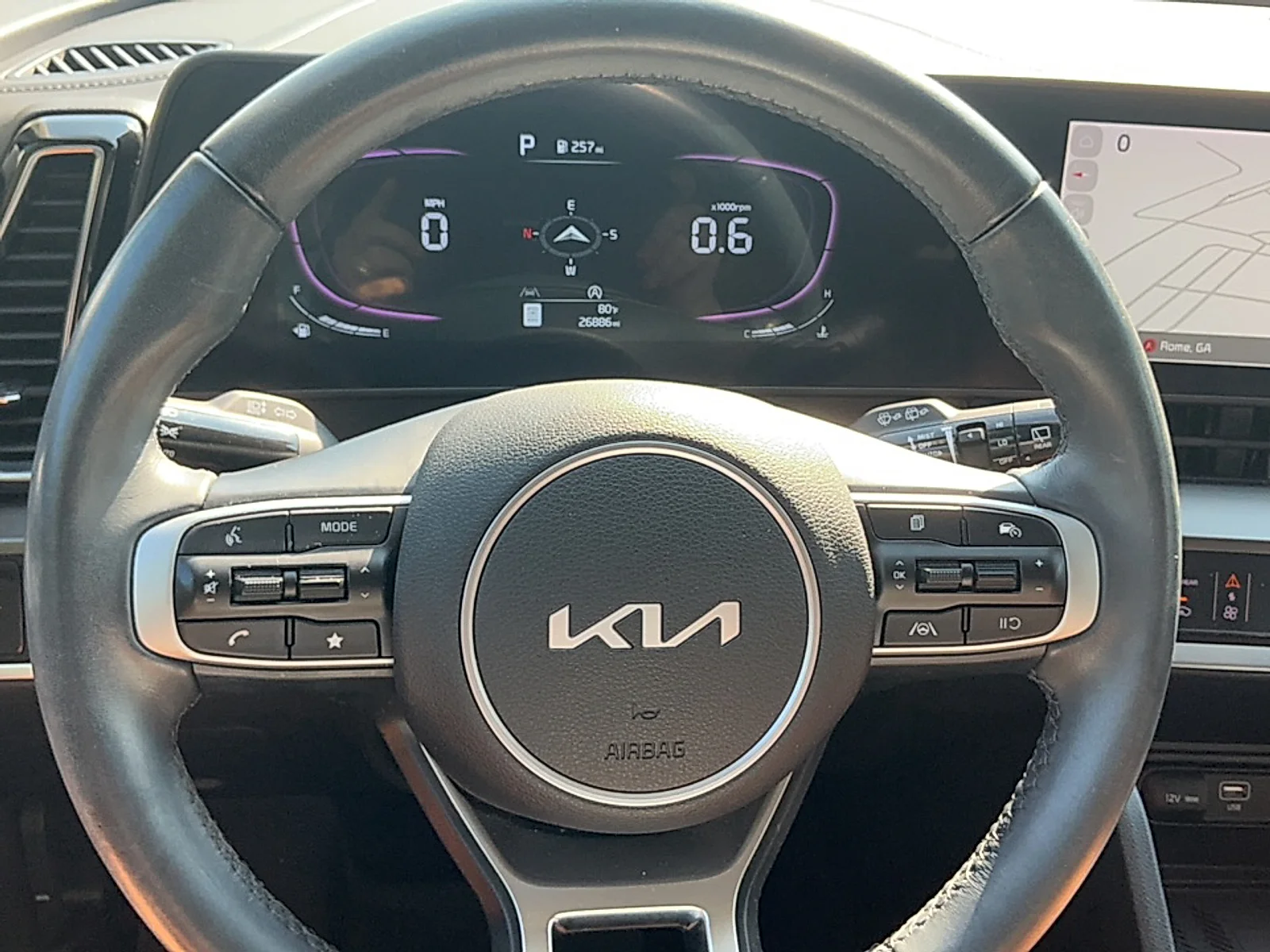Used 2025 Glacial White Pearl Kia EX image 8