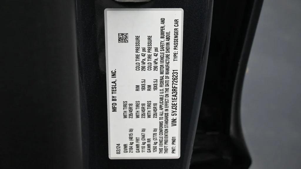 Used 2024 Black Tesla Base image 24