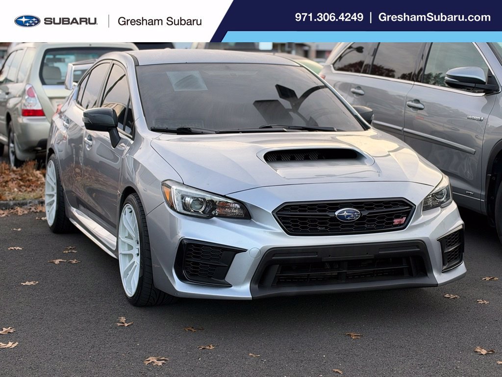 Used 2020 Ice Silver Metallic Subaru STi image 1