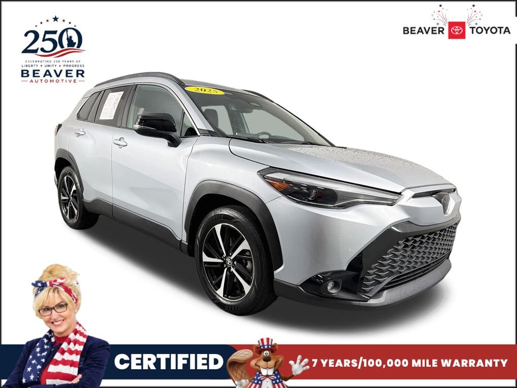 Used 2025 Silver Toyota Hybrid XSE image 1