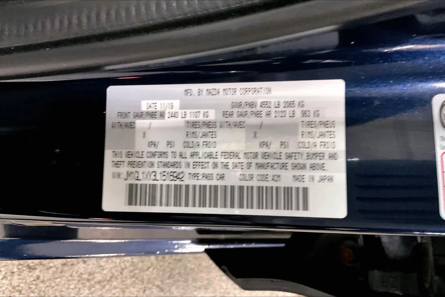 Used 2020 Deep Crystal Blue Mazda Signature image 33