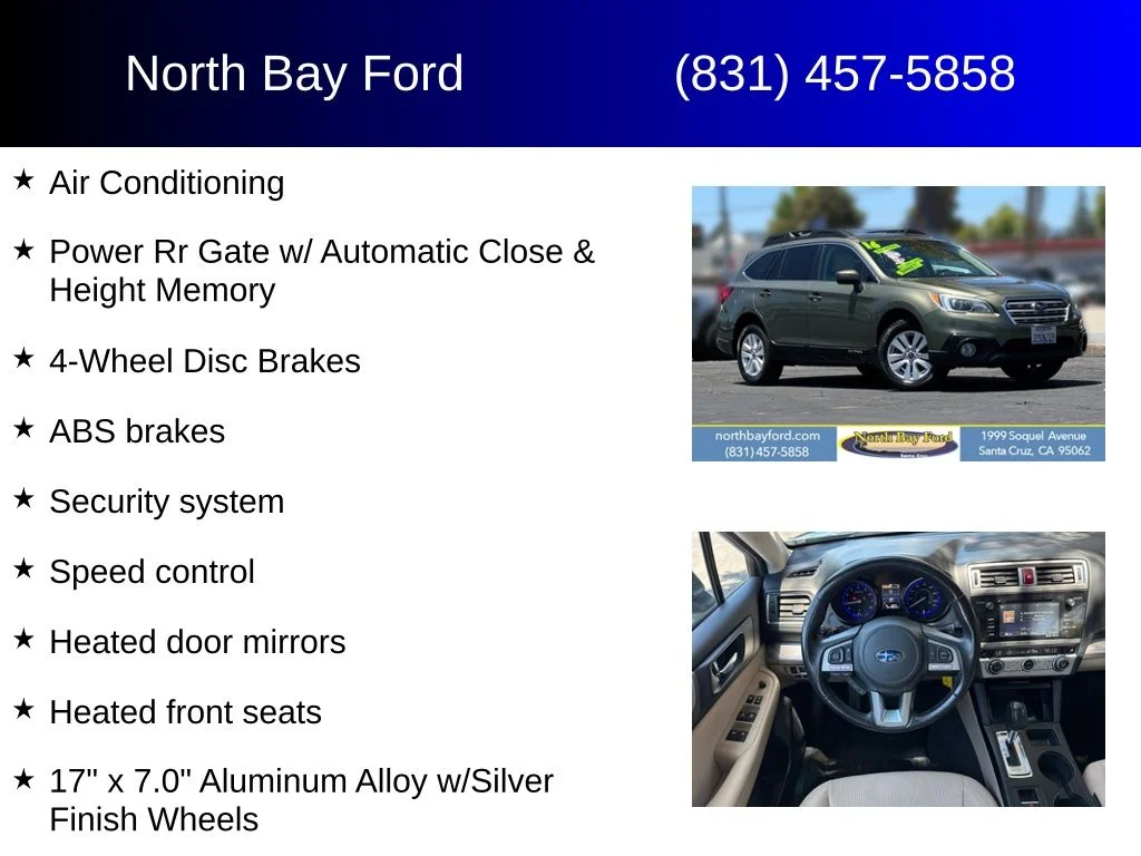 Used 2016 Wilderness Green Metallic Subaru 2.5i Premium image 8