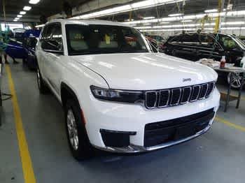 Used 2023 Bright White Clearcoat Jeep Limited image 2