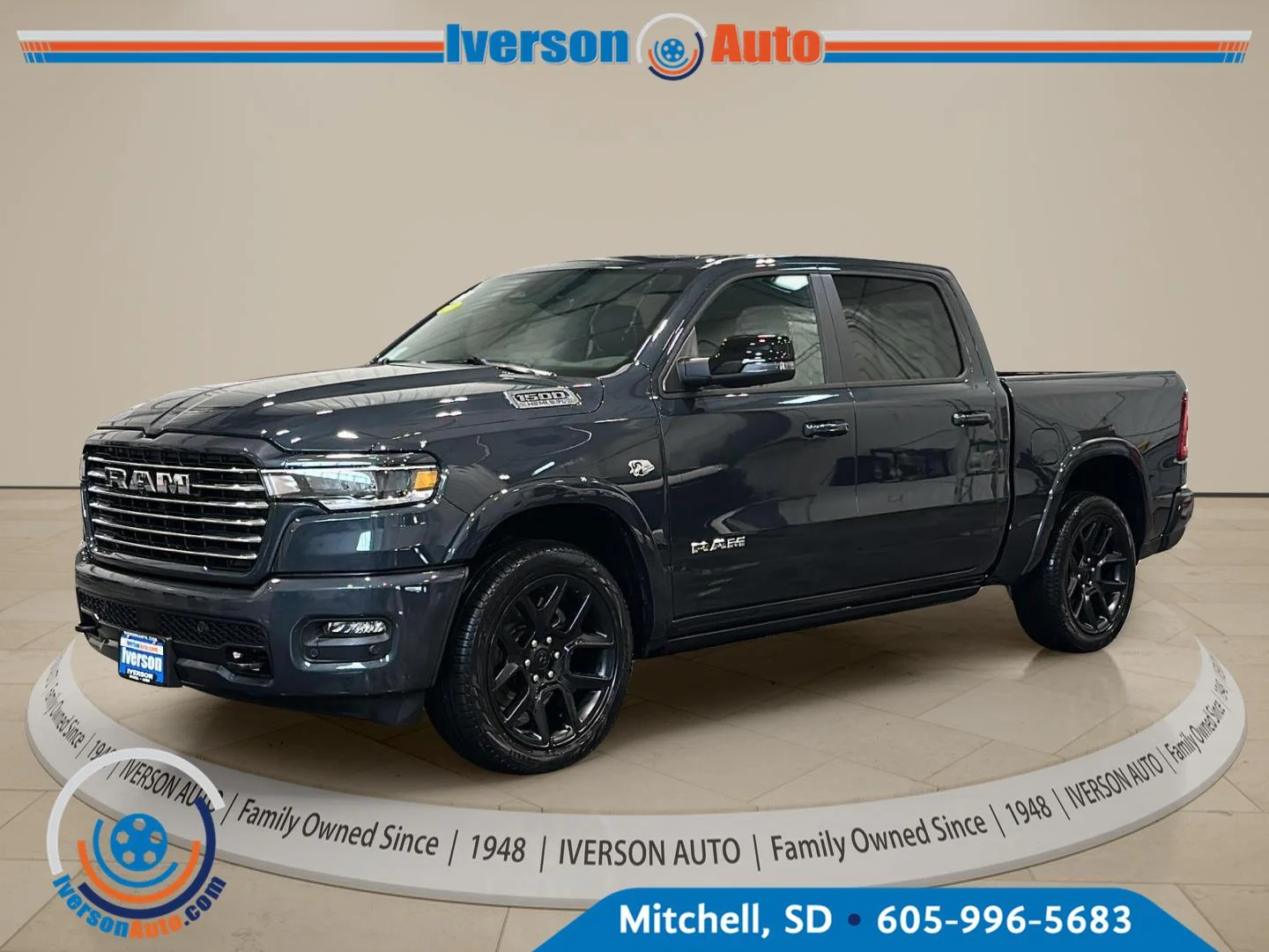 New 2027 Forged Blue Metallic Exterior Paint RAM Laramie image 3