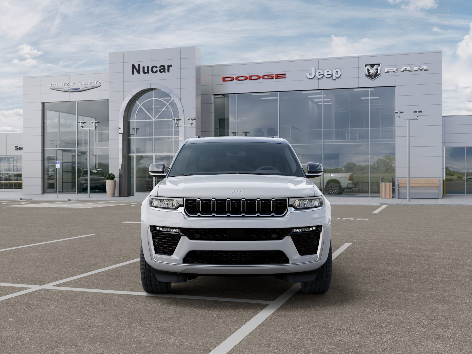 New 2026 Bright White Clear-Coat Exterior Paint Jeep Summit image 6