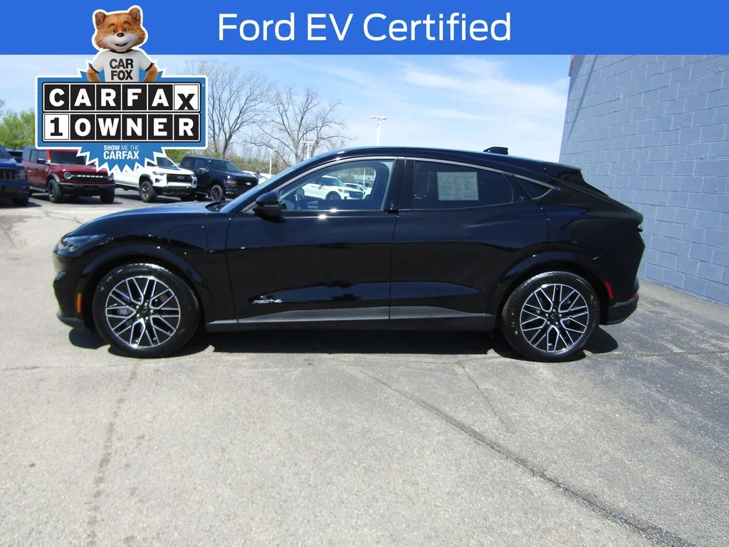 Certified 2025 Ford Mustang Mach-E Premium AWD with VIN 3FMTK3SU2SMA19282 for sale in Racine, WI