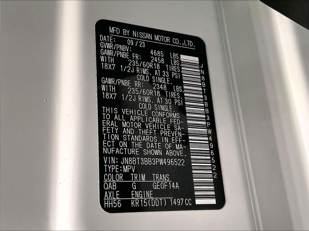 Used 2023 White Nissan SV image 35