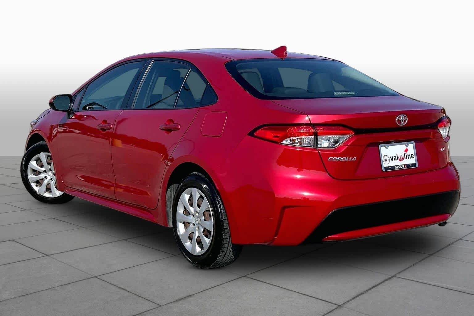Used 2020 Barcelona Red Metallic Toyota LE image 12