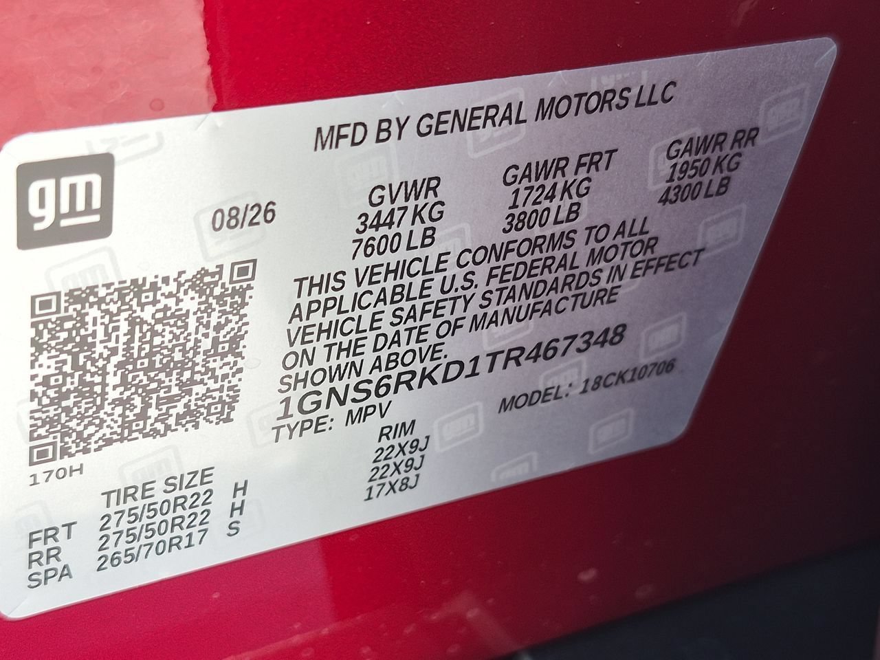 New 2026 Radiant Red Tintcoat Chevrolet RST image 35
