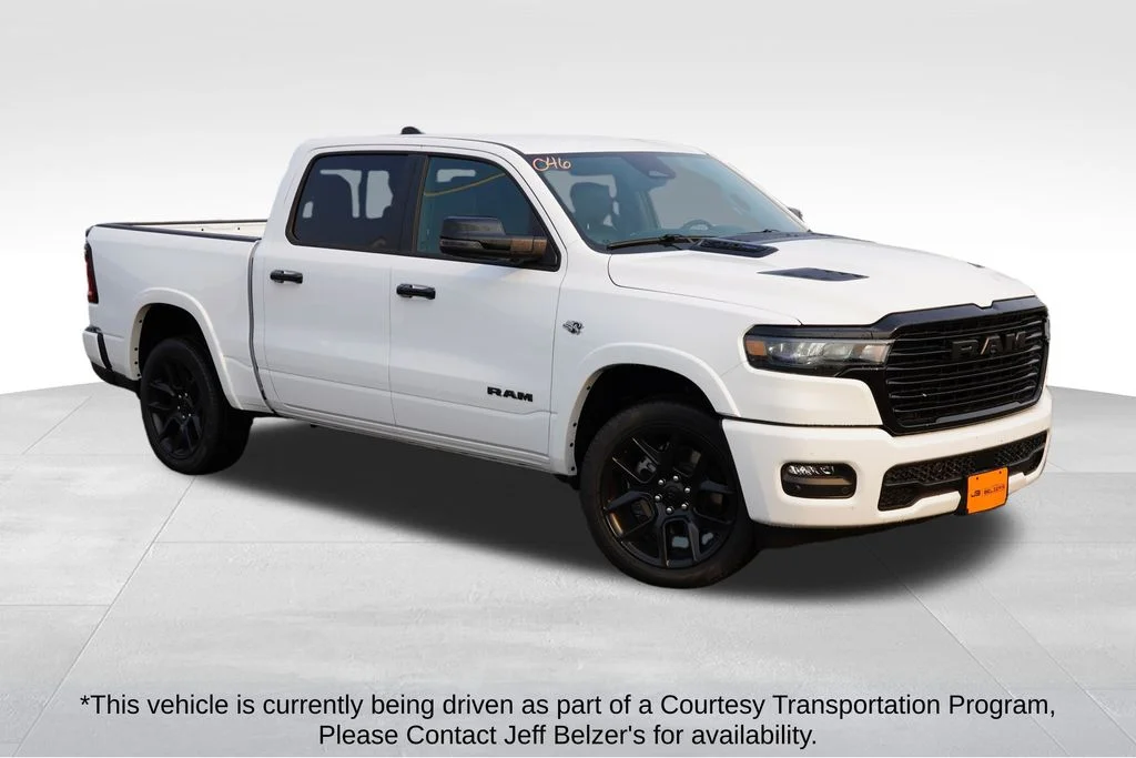 New 2026 Bright White Clear-Coat Exterior Paint RAM Laramie image 1