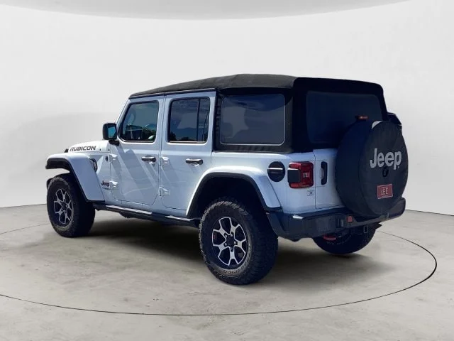 Used 2021 Bright White Clearcoat Jeep Unlimited Rubicon image 3