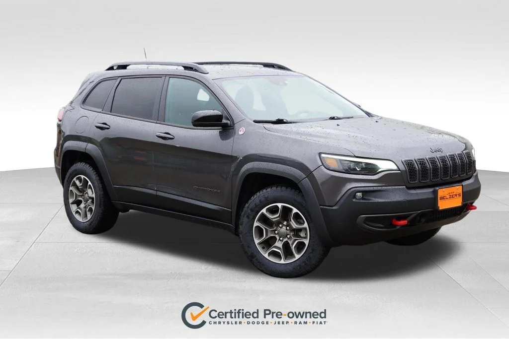 Certified Used 2022 Gray Jeep Trailhawk image 1