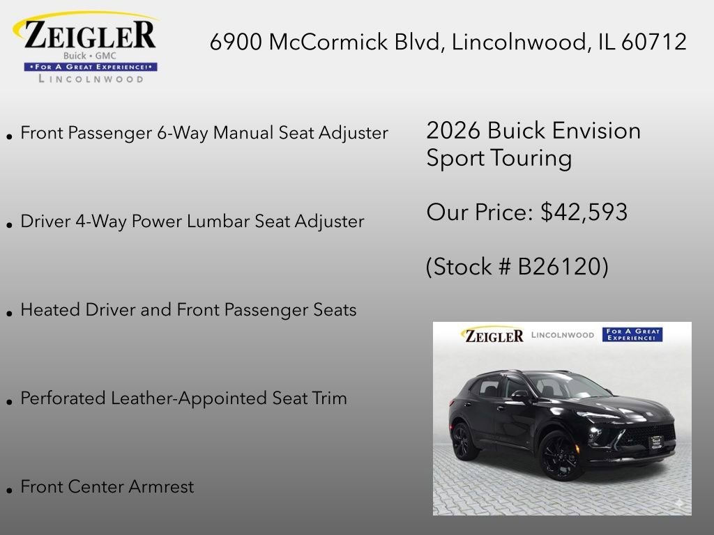 New 2026 Ebony Twilight Metallic Buick Sport Touring image 36