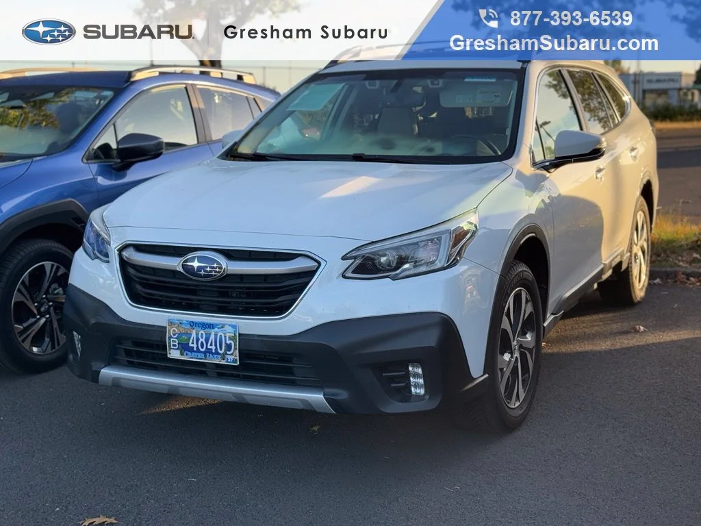Used 2021 Crystal White Pearl Subaru Limited image 1