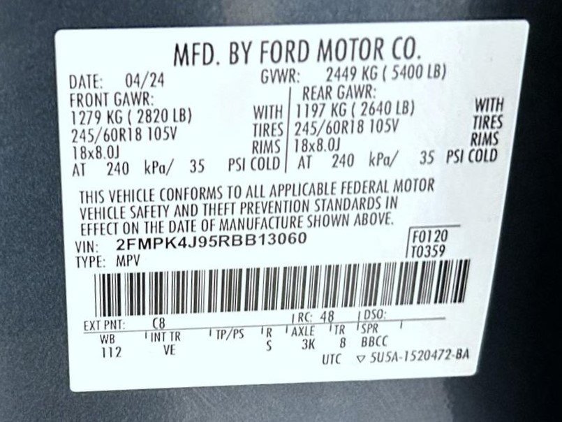 Used 2024 Blue Ford SEL image 26