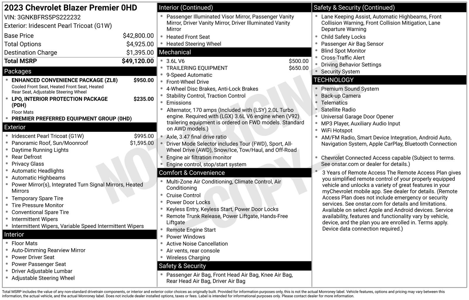Used 2023 Beige Chevrolet Premier image 1