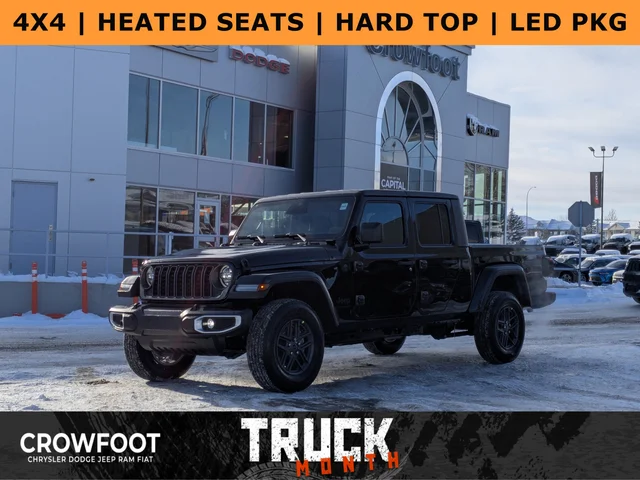 2026 Jeep Gladiator Sport S * Safety Group - LED Lighting Group - Heated Seats & Steering & tons more!