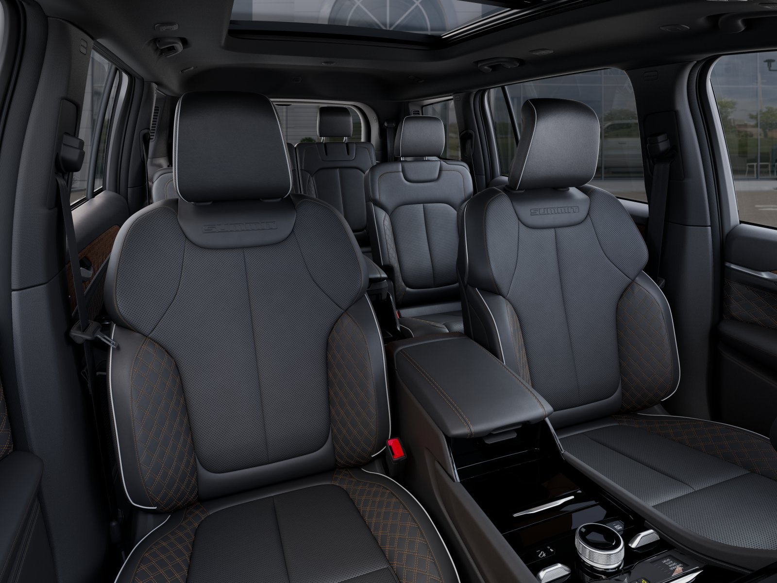 New 2025 Diamond Black Crystal Pearl-Coat Exterior Paint Jeep Summit image 47