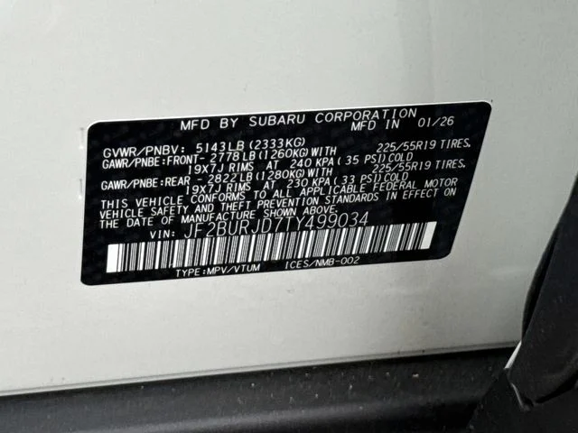 Used 2026 White Subaru Touring XT image 31