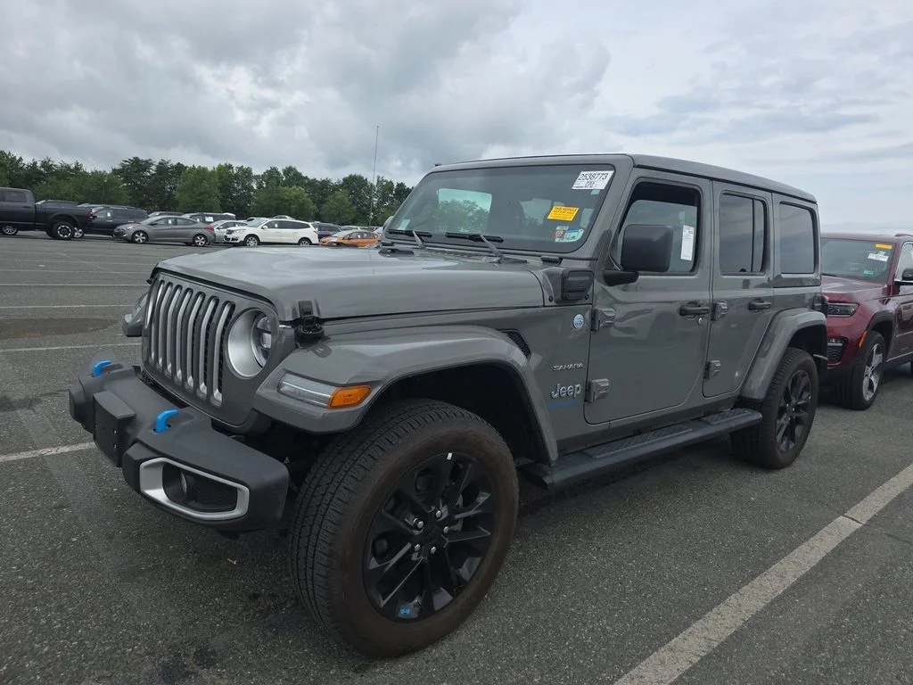 Used 2023 Gray Jeep Sahara 4xe image 1