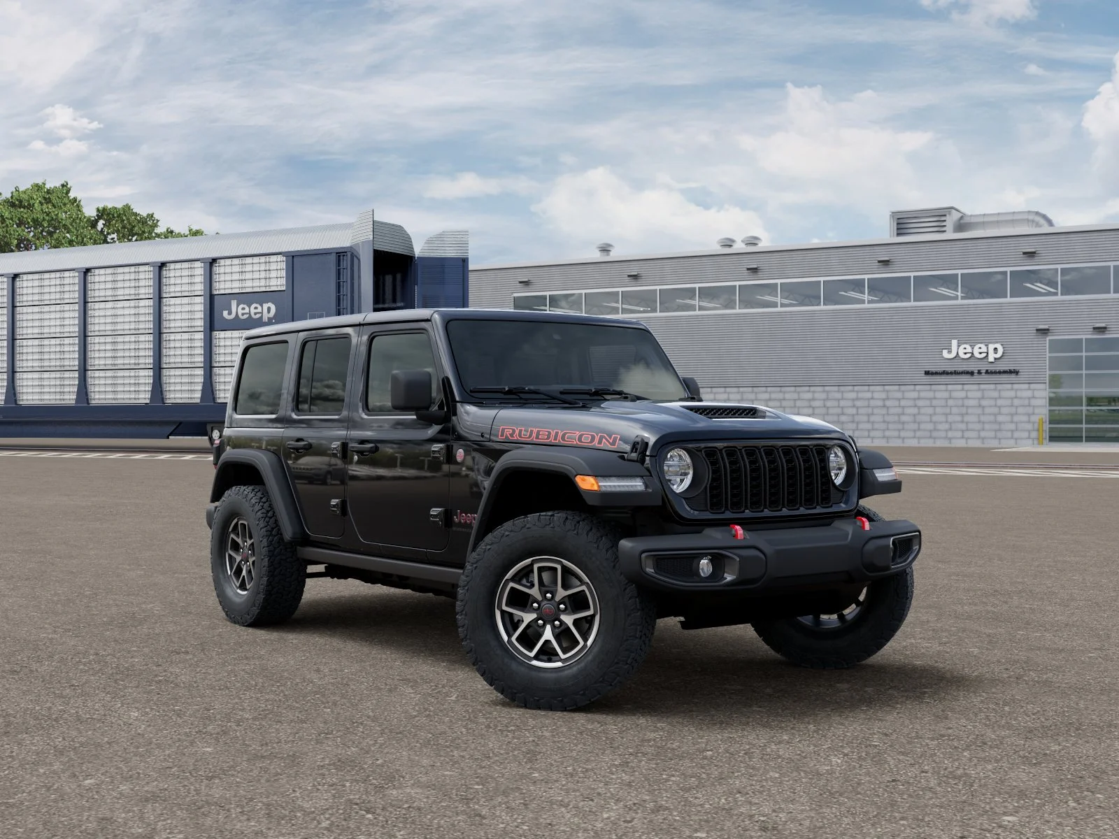 New 2026 Black Clear-Coat Exterior Paint Jeep Rubicon image 3