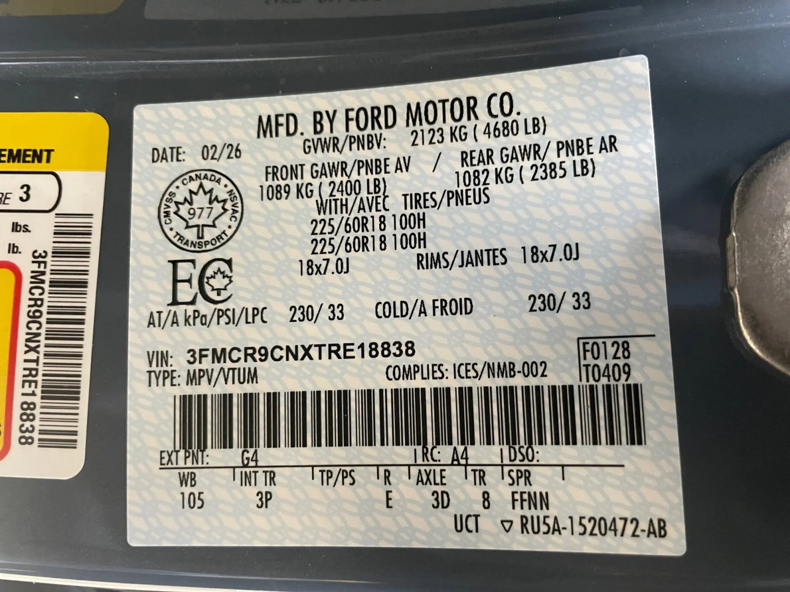 New 2026 Azure Grey Metallic Tri-Coat Ford Outer Banks image 20